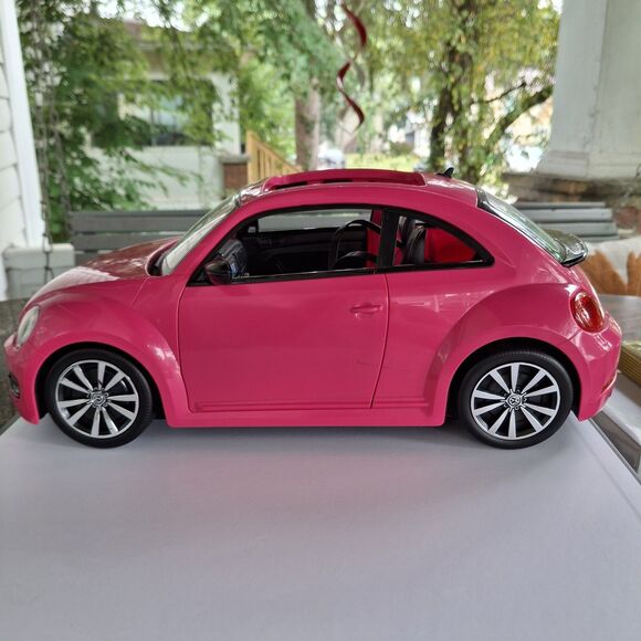 Barbie Volkswagen The Beetle Pink VW Car BJP37 2013 Mattel Style 4 - Picture 5 of 13